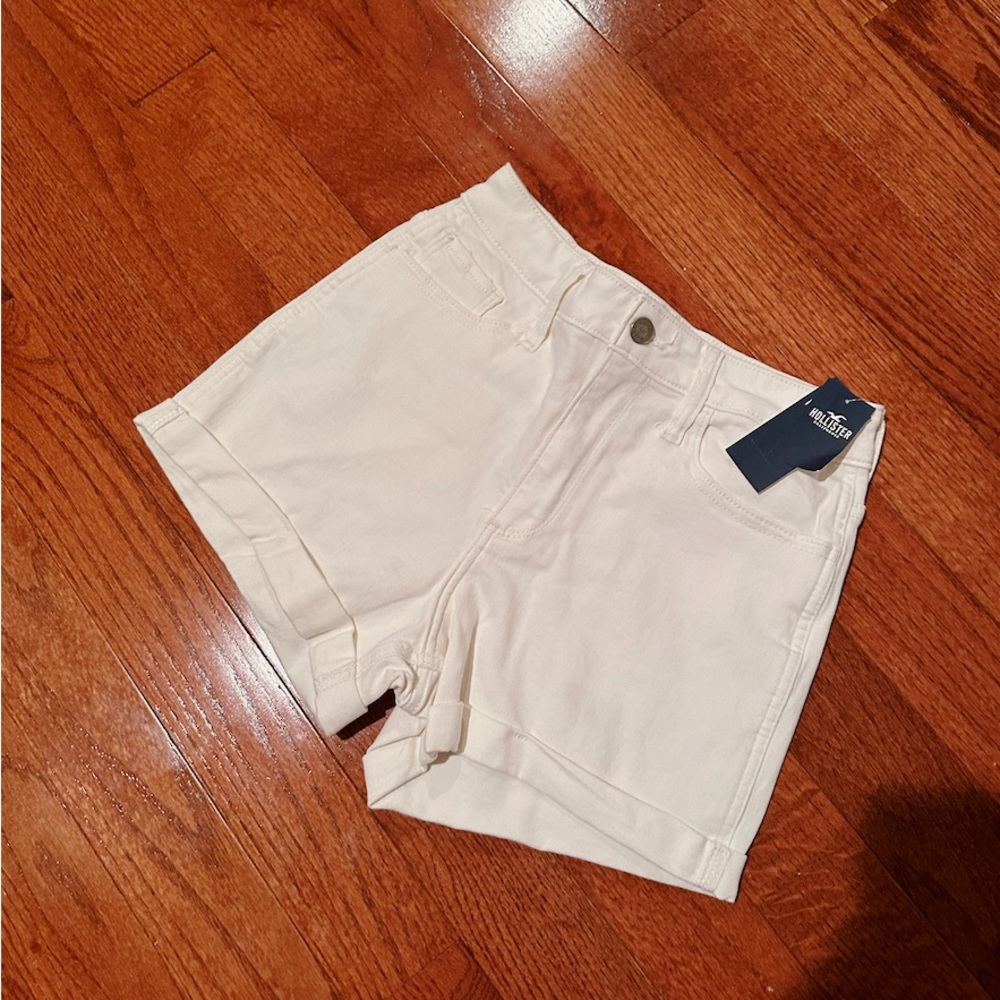 Selling White Jean shorts size 5 - Picture 2 of 2